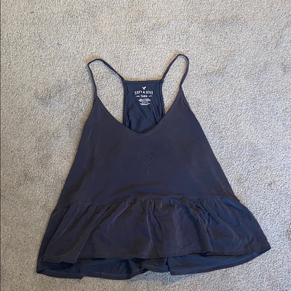 Grey American Eagle Flowy Tank - Picture 1 of 3